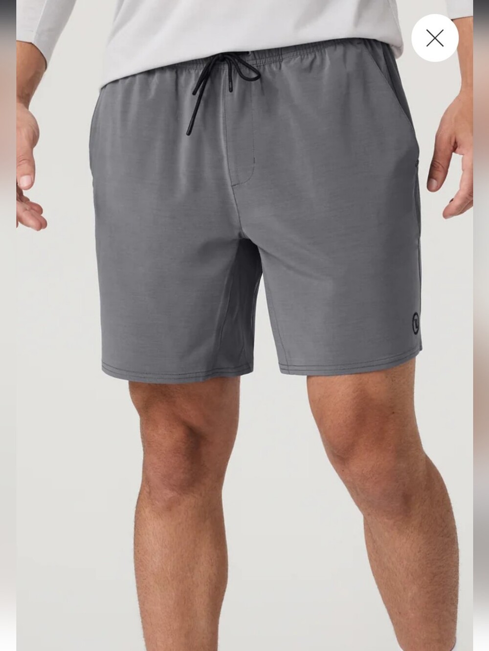 Men's Athletic Quick-Dry Shorts — Gray